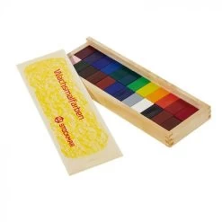 Stockmar Wax Block Crayons Wooden Box - 24 Assorted -Odin Parker Toys 85035600 1