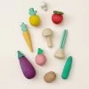 Handmade Wooden Vegetable Set
