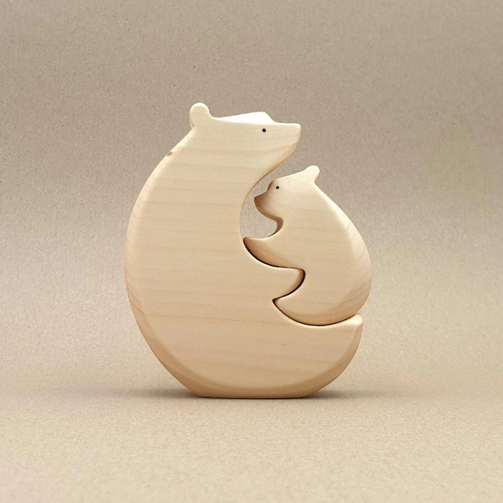 Brin D'Ours | Wooden Bear Hug - Natural 2 Brin D'Ours | Wooden Bear Hug - Natural - Image 2