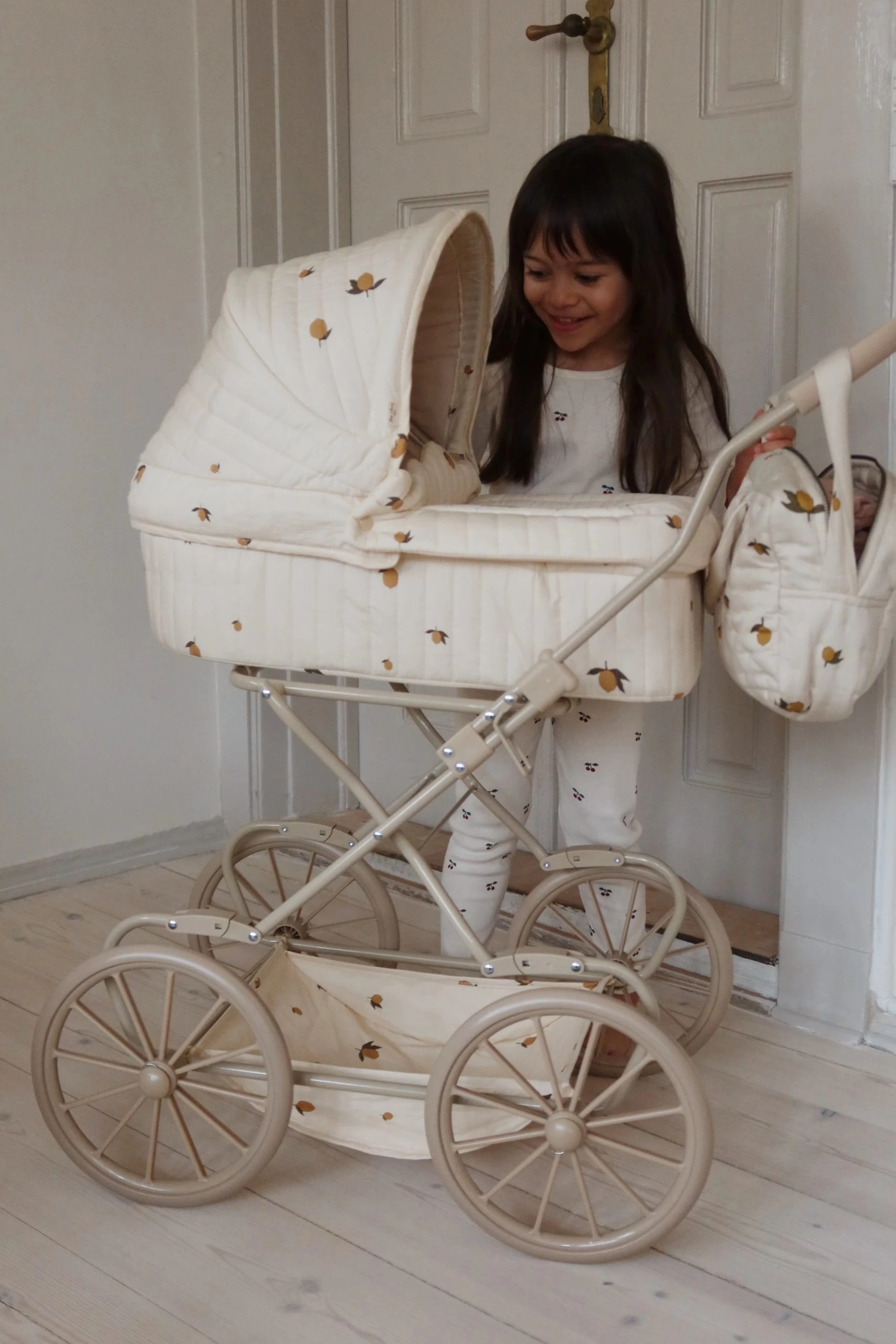 Konges Sløjd Doll Pram - Lemon 3 Konges Sløjd Doll Pram - Lemon - Image 3