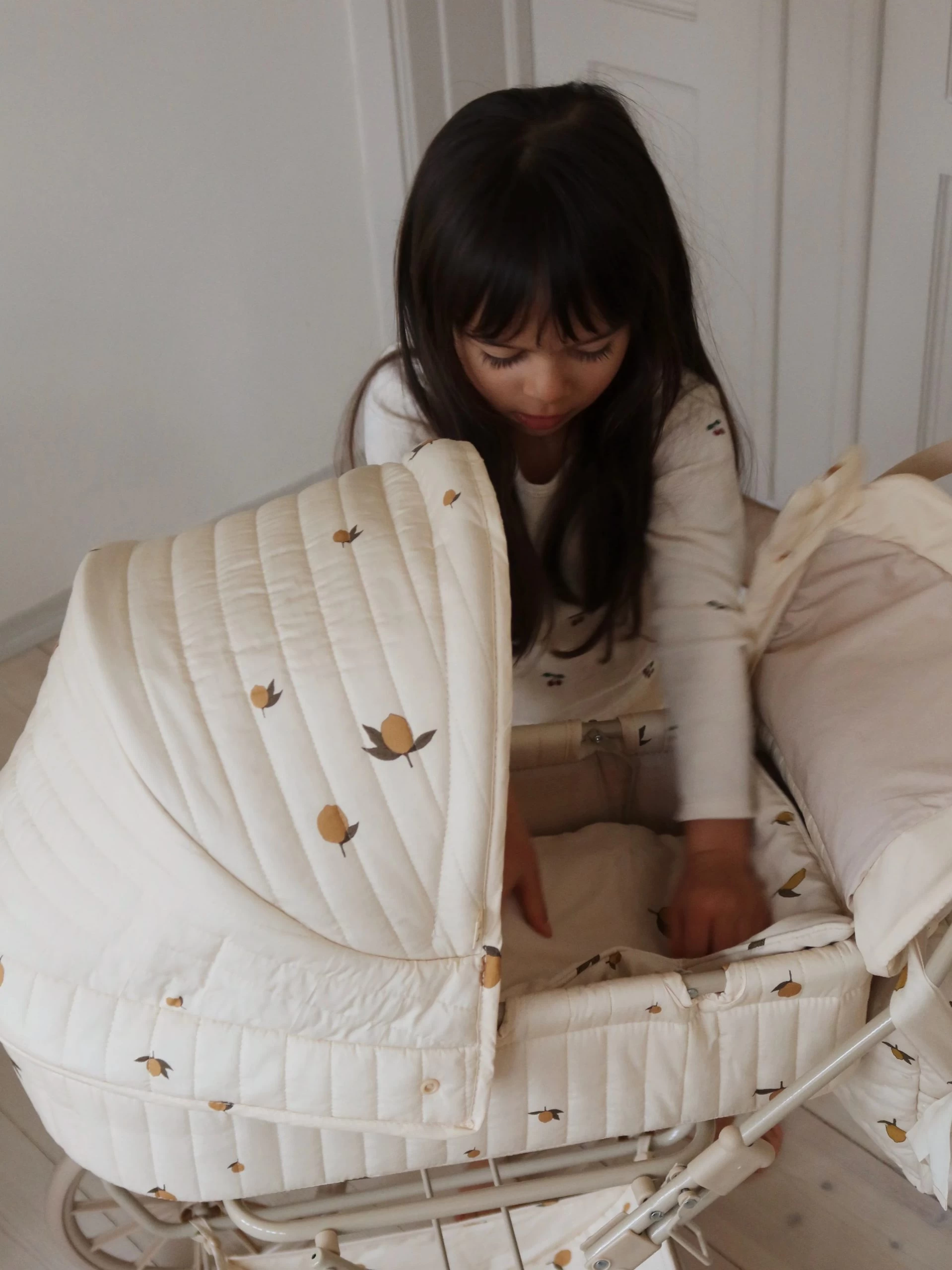 Konges Sløjd Doll Pram - Lemon 4 Konges Sløjd Doll Pram - Lemon - Image 4