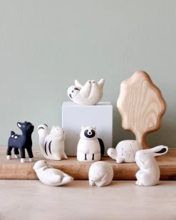 Handmade Tiny Wooden Forest Animals