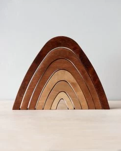 Handmade Wooden Mountain Stacker