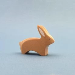Brin D'Ours | Handmade Wooden Bunny - Natural -Odin Parker Toys Lapin nature qui court
