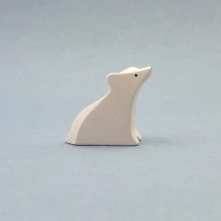 Brin D'Ours | Handmade Wooden Polar Bear Family -Odin Parker Toys Ourson polaire debout