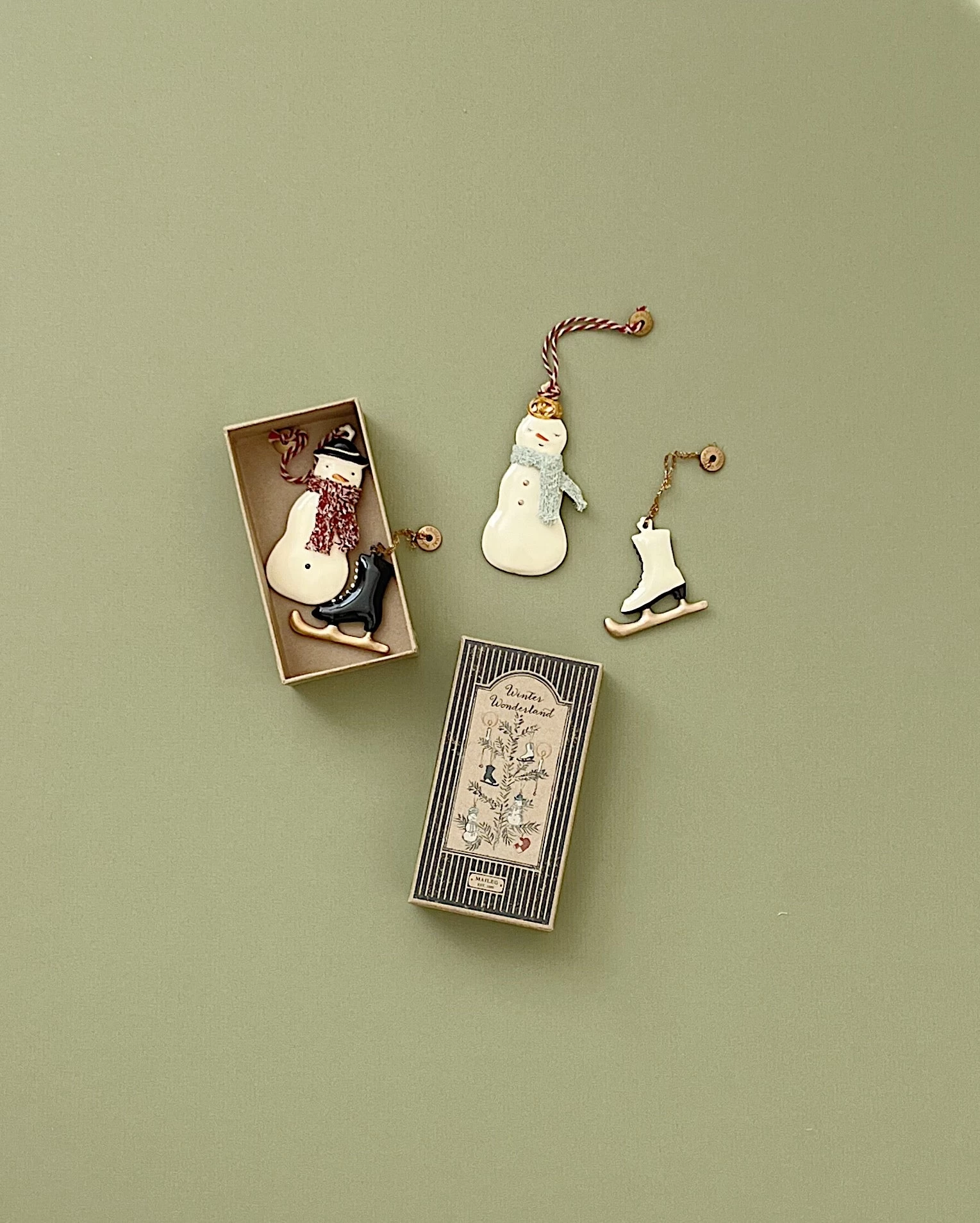 Maileg Winter Wonderland Ornament Set 1 Maileg Winter Wonderland Ornament Set