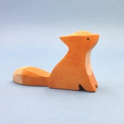 Brin D'Ours | Handmade Wooden Fox -Odin Parker Toys Renard assis2 1