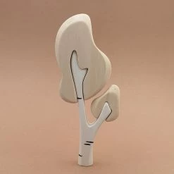 Brin D'Ours | Handmade Three-Piece Birch Tree With Base - Winter