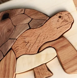Handmade Wooden Puzzle - Turtle -Odin Parker Toys ScreenShot2022 01 17at5.20.23PM