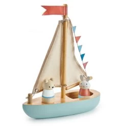 Tender Leaf Toys Wooden Sail Boat -Odin Parker Toys TL8382 sailaway boat 2