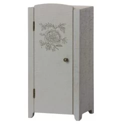 Maileg Miniature Closet -Odin Parker Toys TM Maileg Miniature Wooden Cloaset Grey 1 jpg