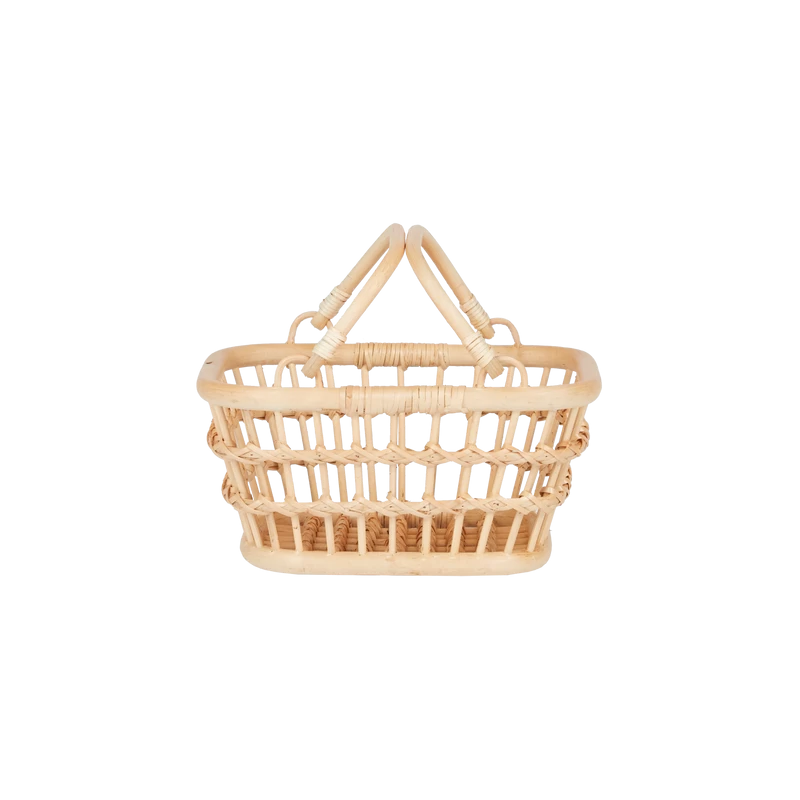 Rattan Shopping Basket 2 Rattan Shopping Basket - Image 2