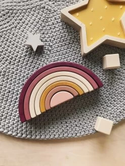 Handmade Rainbow Stacker - Pink -Odin Parker Toys af83e6c5faf36541bcc325b9ec01fab60355aff81c6eda1802745aee7a431ea6 jpeg