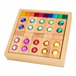 Bauspiel Gem Blocks With Lucent Cubes (45 Pieces) -Odin Parker Toys bauspiel small color track with lucent cubes toys bauspiel 754930 5000x b1af387d 77da 4b7b 932e 4ff0dfdee378