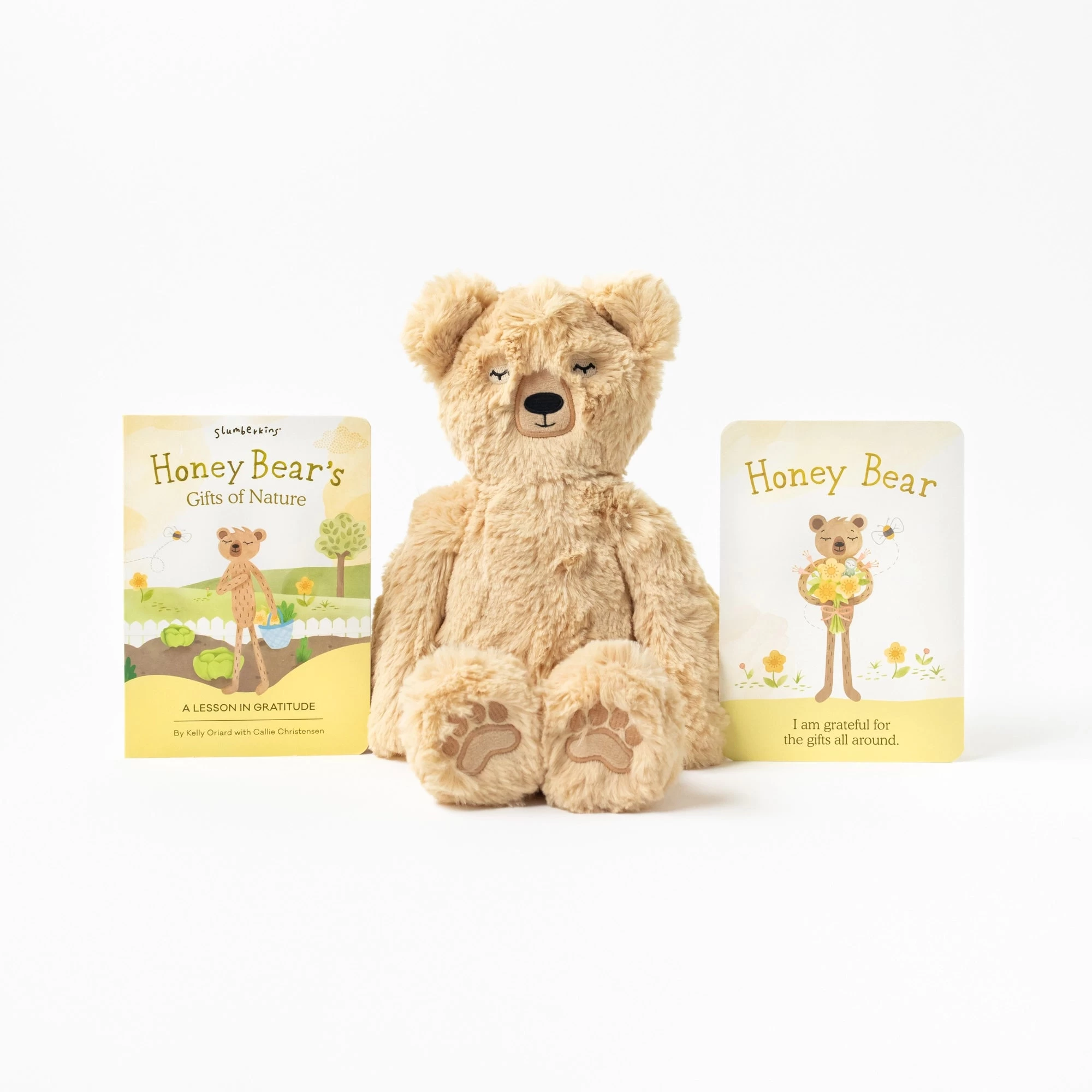 Slumberkins Honey Bear Kin + Lesson Book - Gratitude 2 Slumberkins Honey Bear Kin + Lesson Book - Gratitude - Image 2