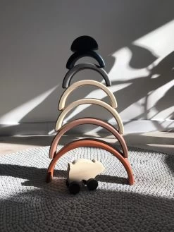 Handmade Rainbow Stacker - Terracotta -Odin Parker Toys cad4bcb5fc3d0807fb34ee0e5d7e1ed2d8efe20ba6c6e841328b9e8ec542f159 jpeg