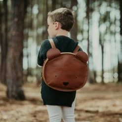 Donsje School Leather Backpack - Bear