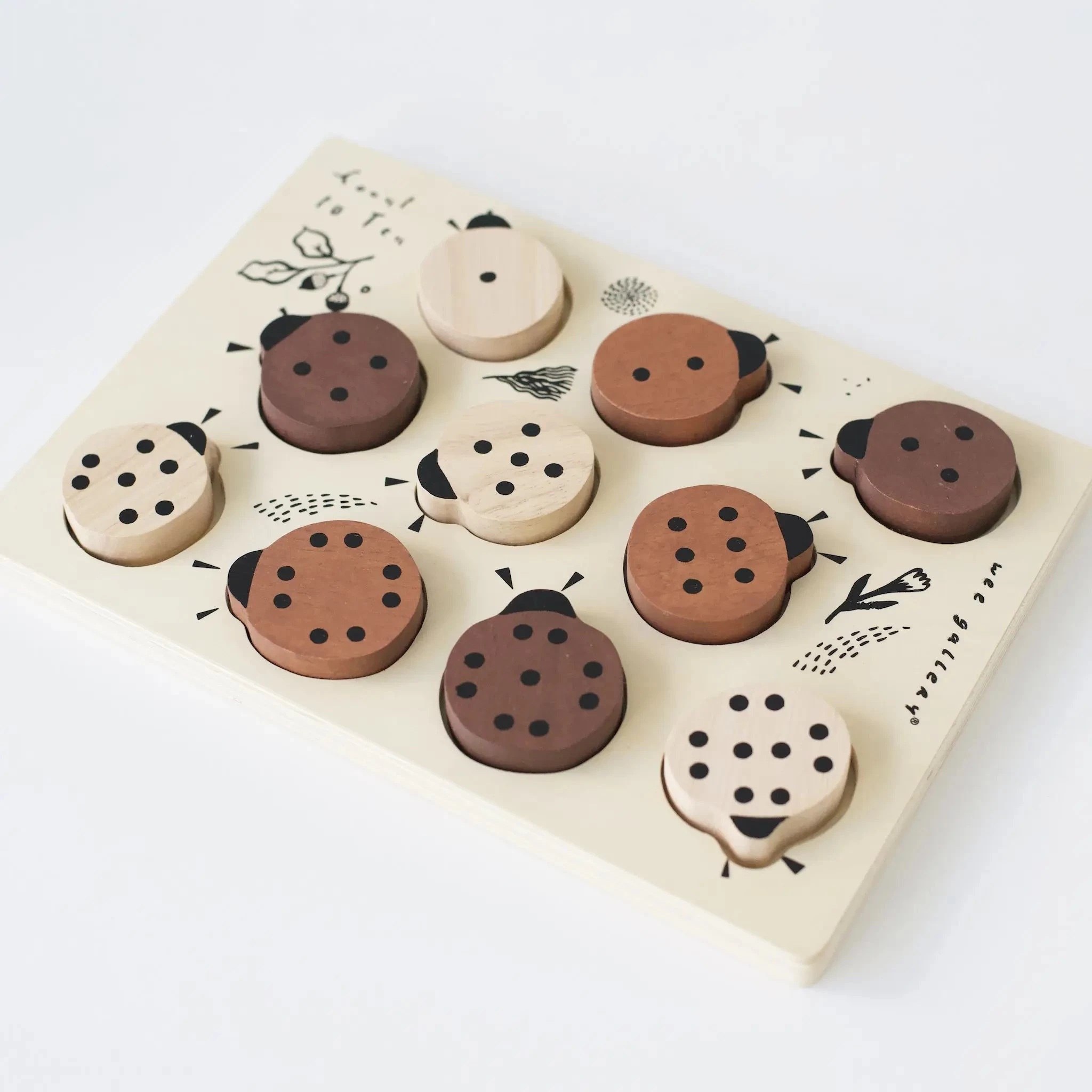 Wooden Tray Puzzle - Count To 10 Ladybugs 5 Wooden Tray Puzzle - Count To 10 Ladybugs - Image 5