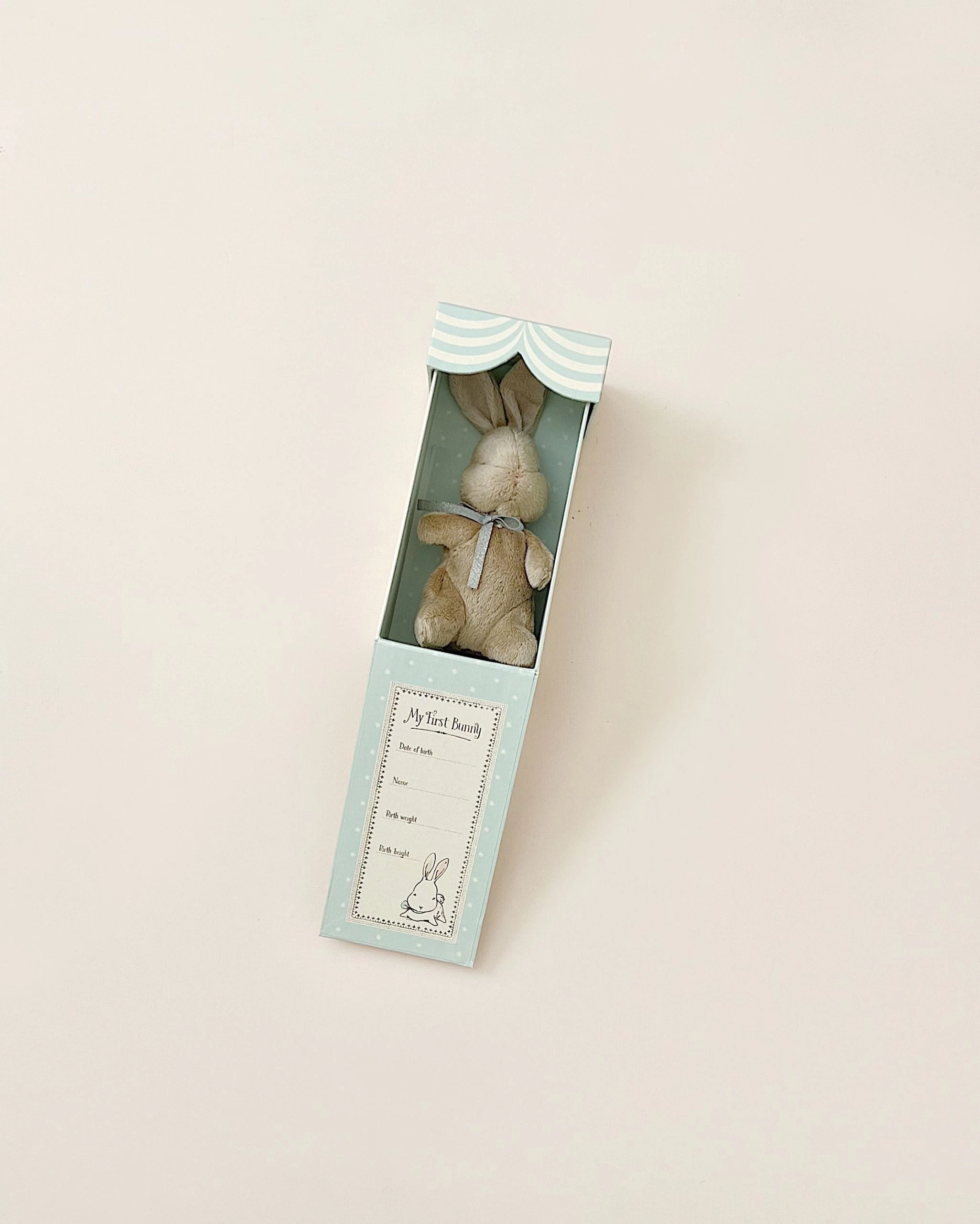 Maileg My First Bunny - Light Blue 2 Maileg My First Bunny - Light Blue - Image 2