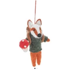 Handmade Felt Fox Christmas Tree Ornament -Odin Parker Toys image 5a1a3038 6041 461d 8242 55e0c7ef8001