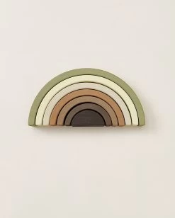 Handmade Rainbow Stacker - Olive -Odin Parker Toys image 6da7fcf8 876b 490a 8fa3 7678aba8d426