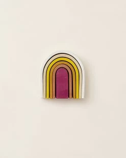 Raduga Grez Handmade Wooden Oval Rainbow Stacker