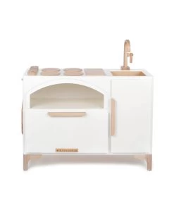 Milton & Goose Play Kitchen With Pizza Oven - Made In USA -Odin Parker Toys milton and goose milo pizza kitchen white 1200x1500 2048x jpg