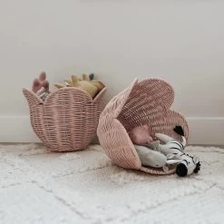 Olli Ella Rattan Lily Basket Set -Odin Parker Toys rattan lily basket set elizabethhomen 6 800x jpg