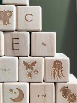 Alphabet Wooden Blocks -Odin Parker Toys saboconcept 9a68115e6958a8980db5f8bfd5c3ab6c