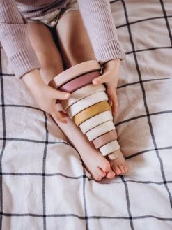 Wooden Pyramid Stacker - Pink -Odin Parker Toys saboconcept d573487c037febc1298e32de71d5cf95