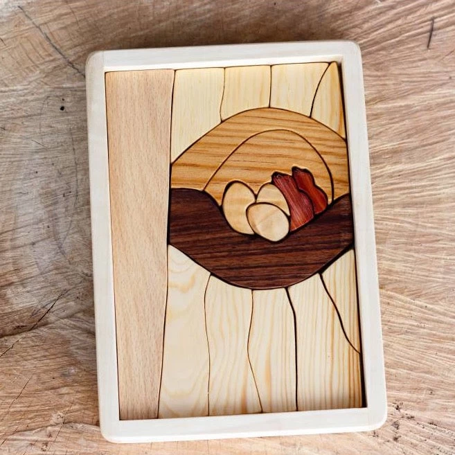 Handmade Double Layer Wooden Puzzle - The Nest 4 Handmade Double Layer Wooden Puzzle - The Nest - Image 4