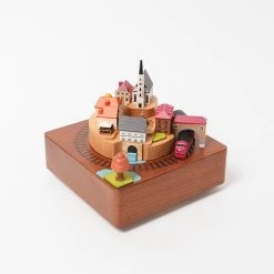 Wooden Train Music Box - European Town -Odin Parker Toys train1
